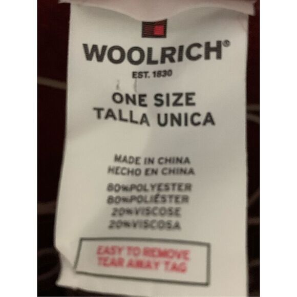 NEW WITHOUT TAGS Woolrich soft plaid style and red poncho/shawl cape ONE SIZE Pl - Picture 4 of 5